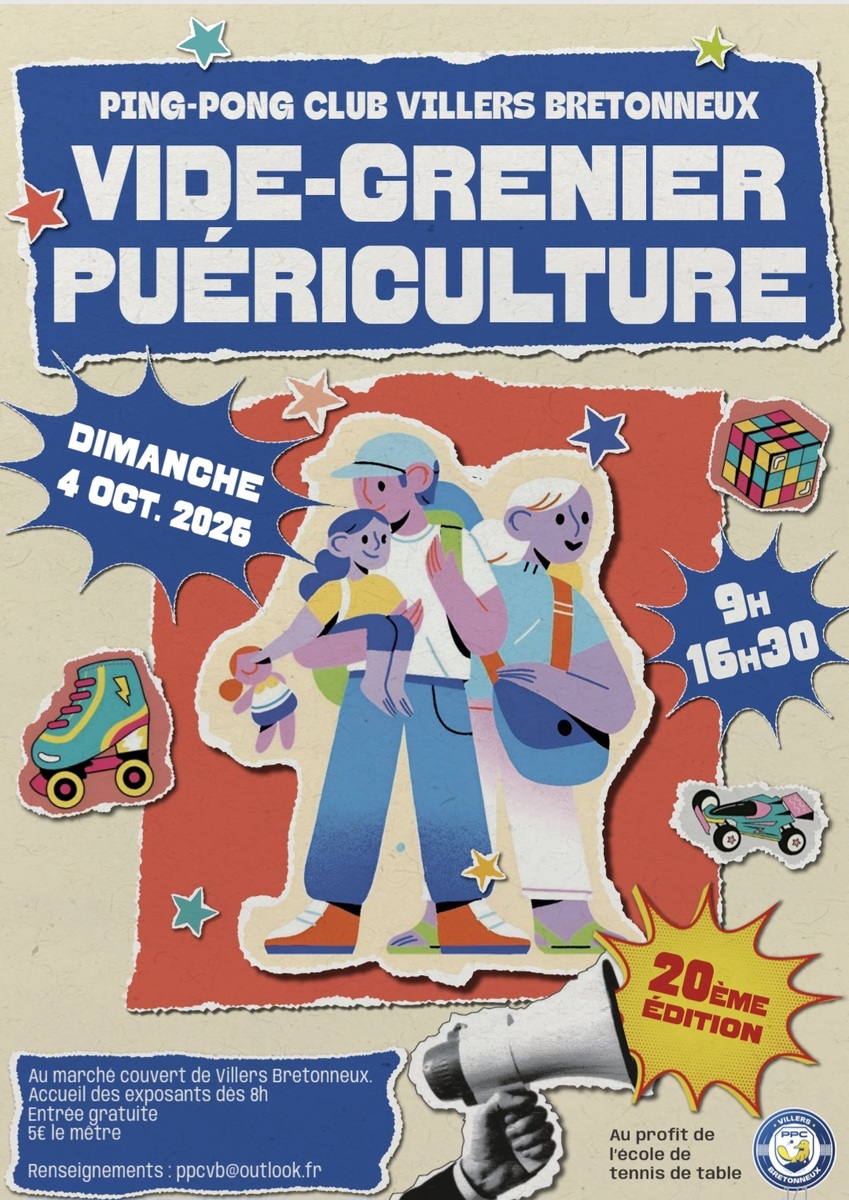 Vide Grenier organisé par notre Club