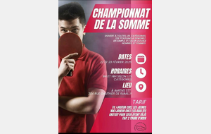 Championnat de la Somme Jeunes et Adultes