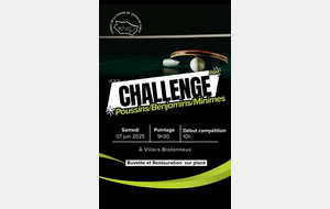 Challenge Poussins Benjamins Minimes